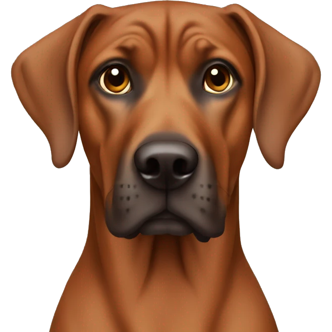 Brown ridgeback emoji