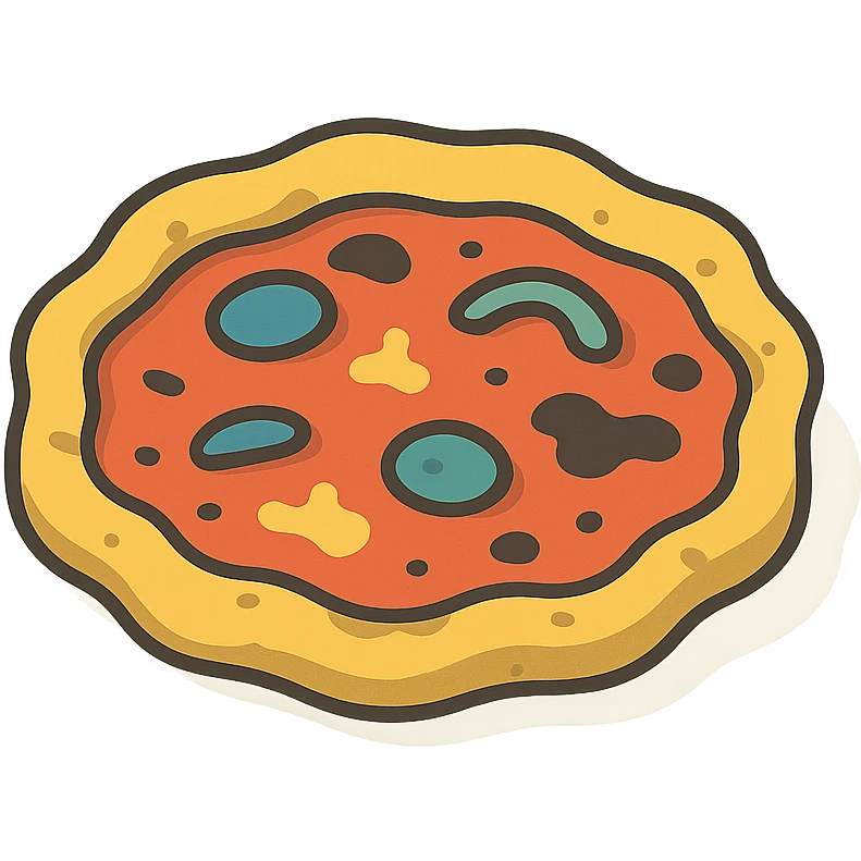bad looking pizza emoji