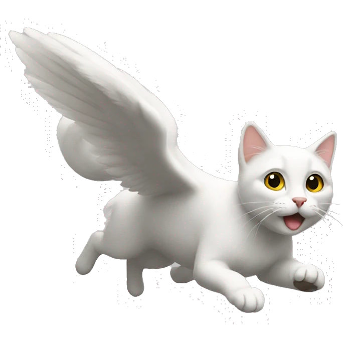 flying cat emoji