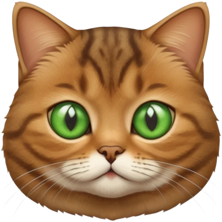 Face of a very cute Brown Tabby British Shorthair cat.Face of a very cute Brown Tabby British Shorthair cat. emoji