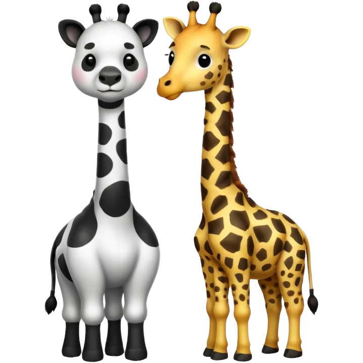 giraffe and panda  emoji