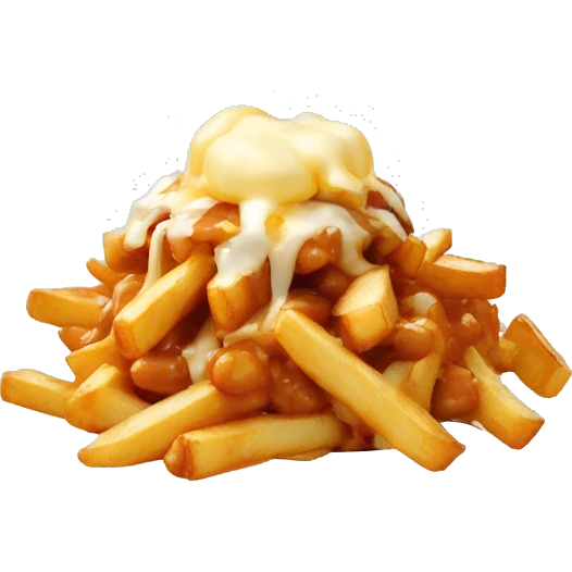 Poutine qui mange une poutine  emoji