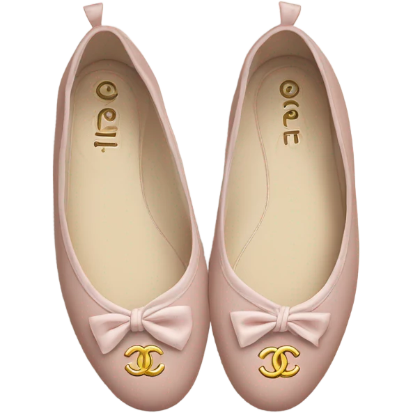 Chanel ballet flats emoji