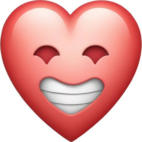 Heart on top of heart emoji