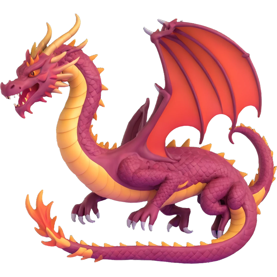majestic dragon ready for battle emoji