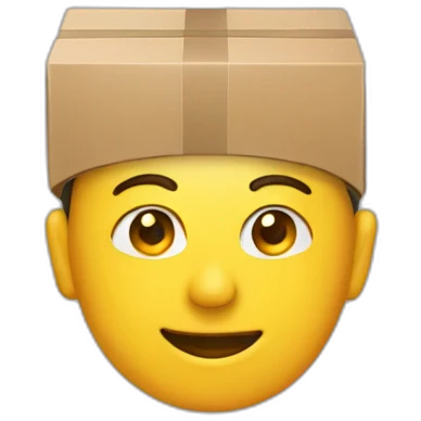 Wearing-shoebox-as-hat emoji