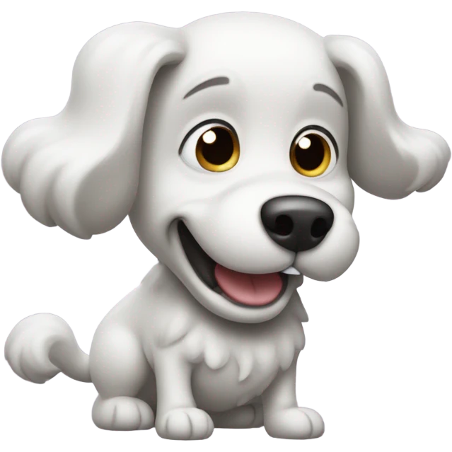 Dog farting emoji