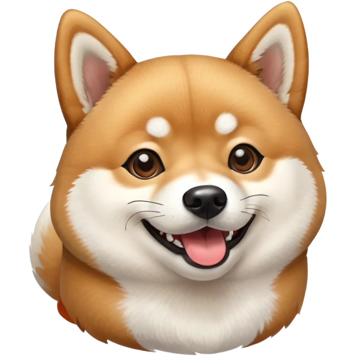 Сиба ину с весёлой улыбкой  emoji