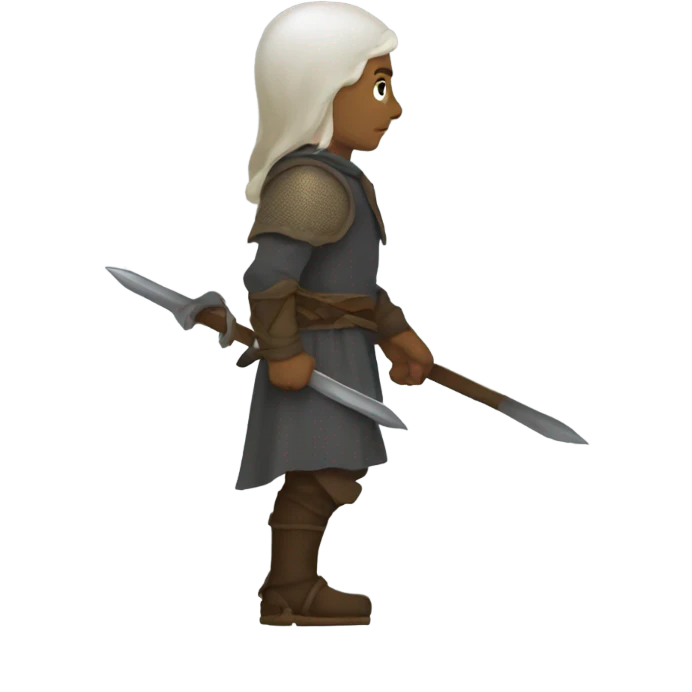 fantasy rpg medieval person walking sideview emoji