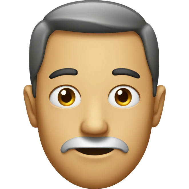 Regular face emoji but it has a side eye just one eye sideways  emoji