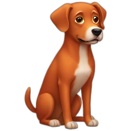 Red dog emoji