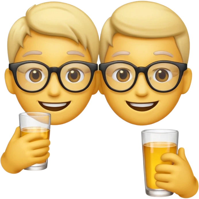 Emoji lifting glasses  emoji