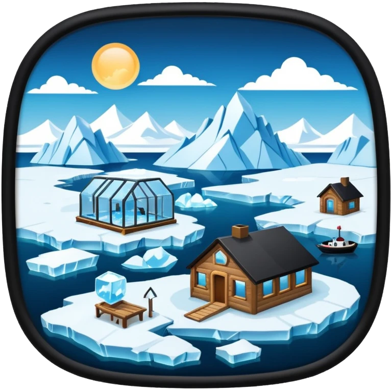 Arctic with resources emoji