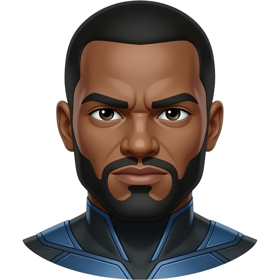 Create an emoji of the black bolt superhero appeared in the movie doctor strange the multiverse of madness emoji