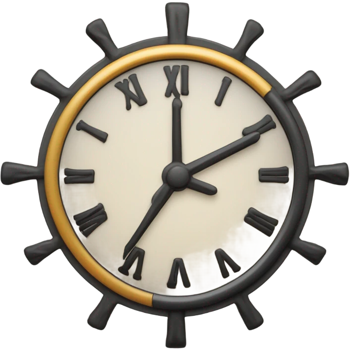 Time is a flat circle emoji