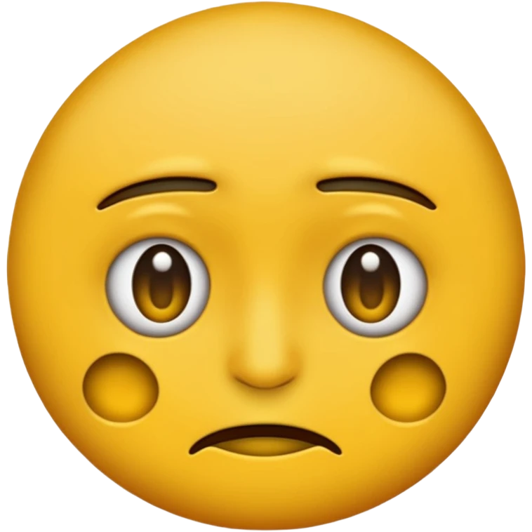 Emoji fatigué avec des cernes sous ses yeux et un expression de paresseux emoji