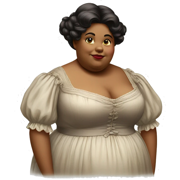 82 year elegant obese victorian era emoji
