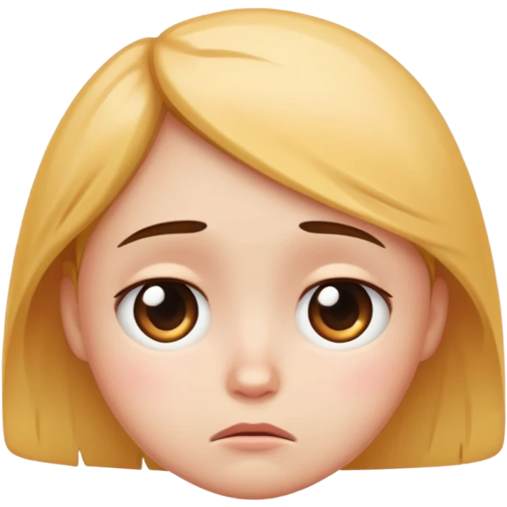 sad emoji but cute face  emoji