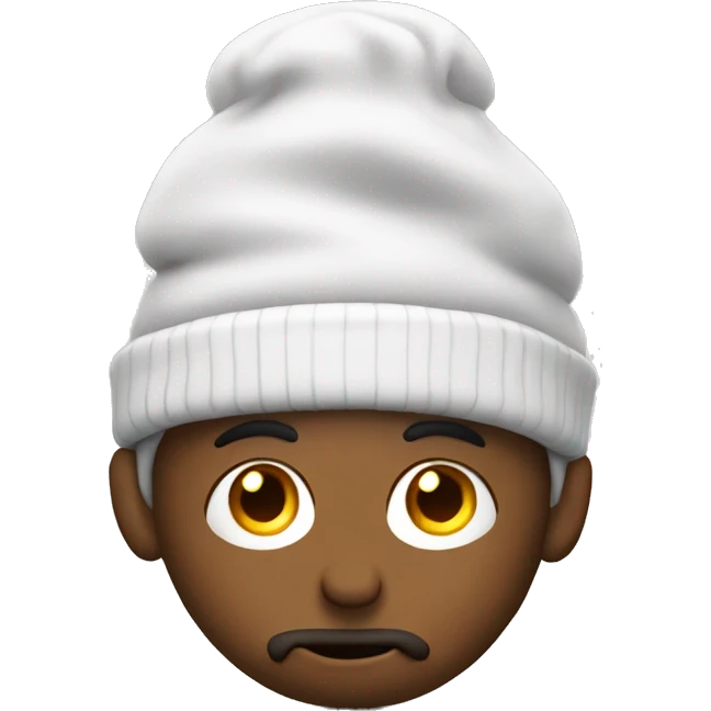 thinking man with socks on his head emoji