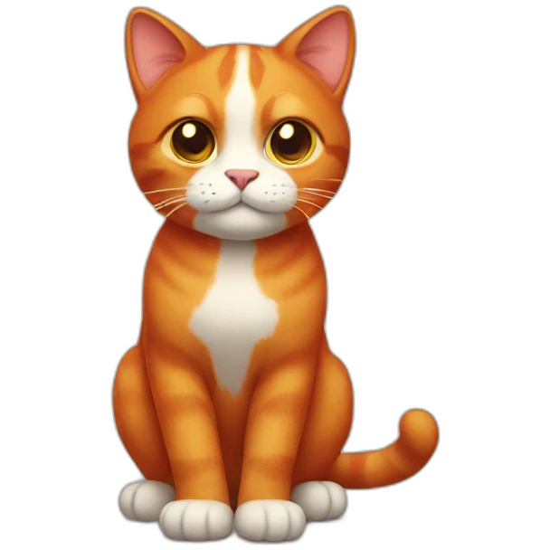 Red cat emoji