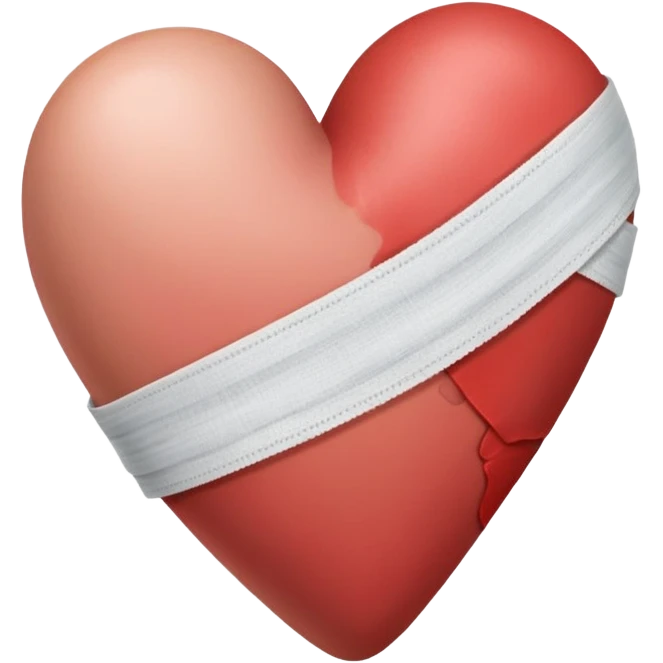 Bandaged heart emoji