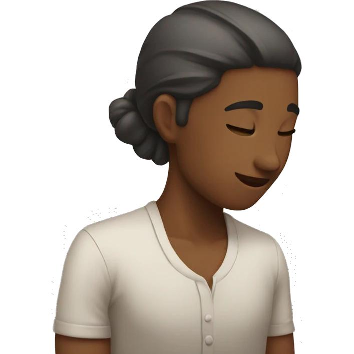 Bowing giving thanks emoji