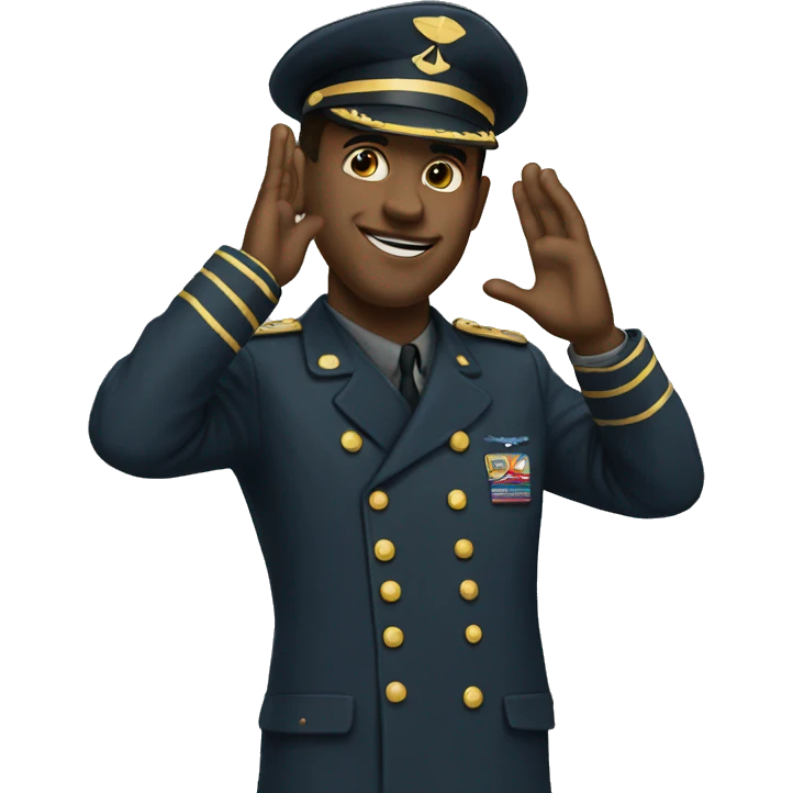 saluting high emoji