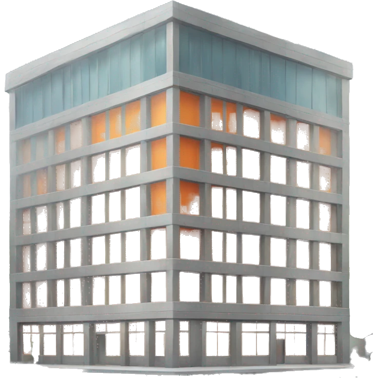Office building with orange windows emoji