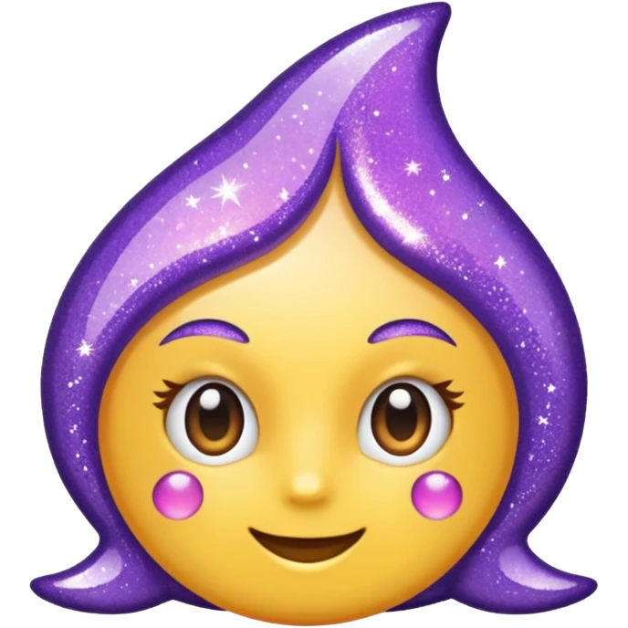 flecha para direita com glitter e roxa > emoji