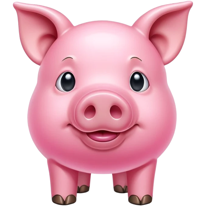 piggy made of bubble gum emoji