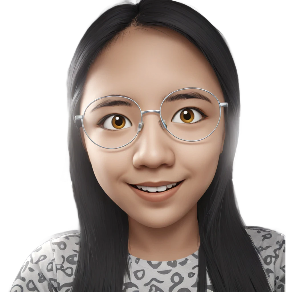 smiling girl in car interior emoji