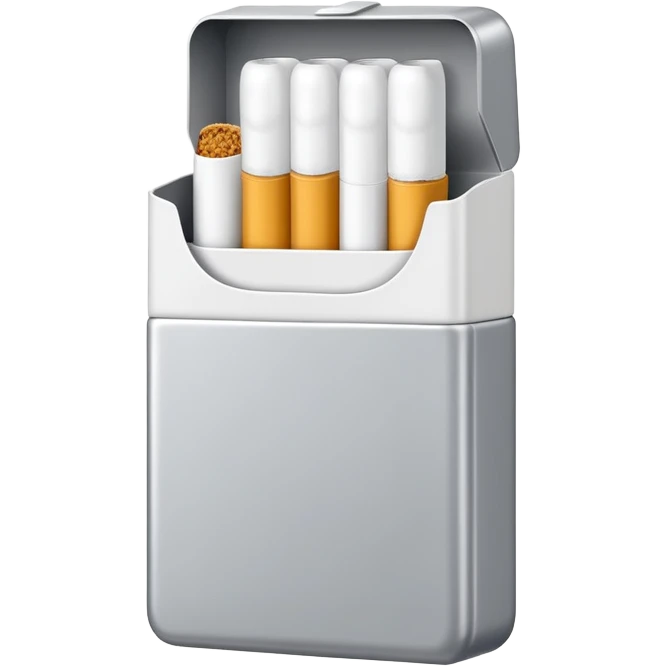 white seven stars grey shining cigaret pack with a few little white  emoji