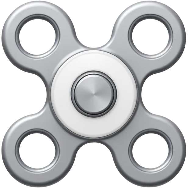 White fidget spinner emoji