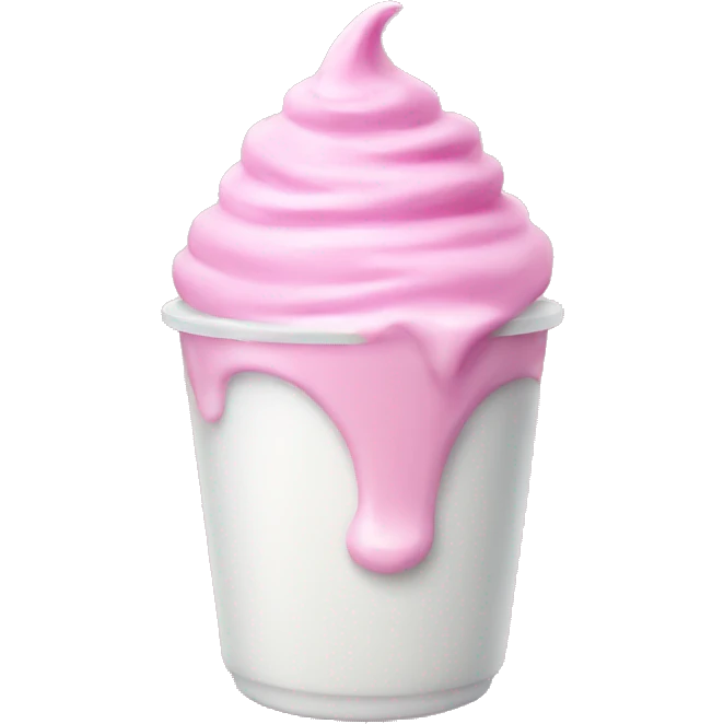 Pink yogurt  emoji
