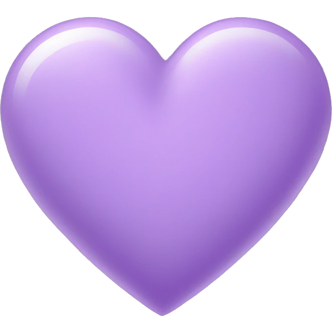 Light purple Heart emoji