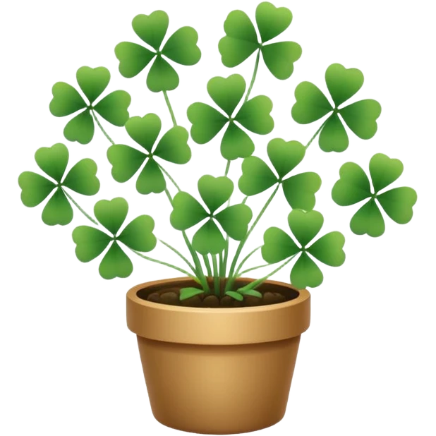 plant with small clover like leaves emoji