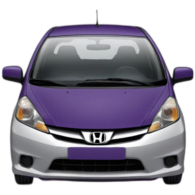 dark purple Honda Fit emoji