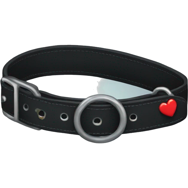 black dog collar emoji