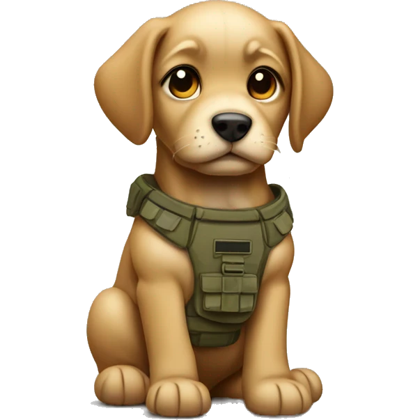 army puppy  emoji