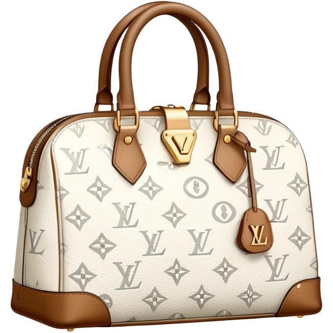 A white lv bag emoji