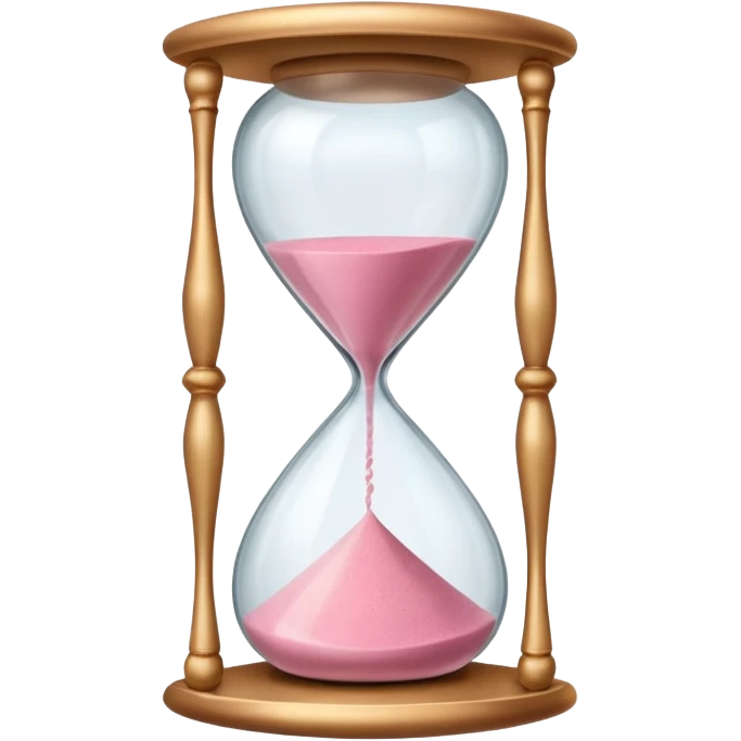 sablier rose emoji