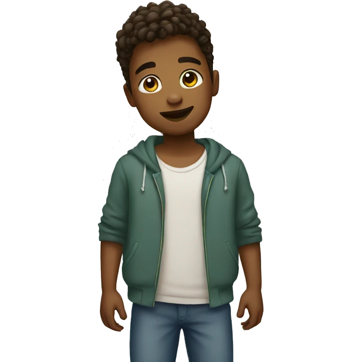 Boy namaste emoji