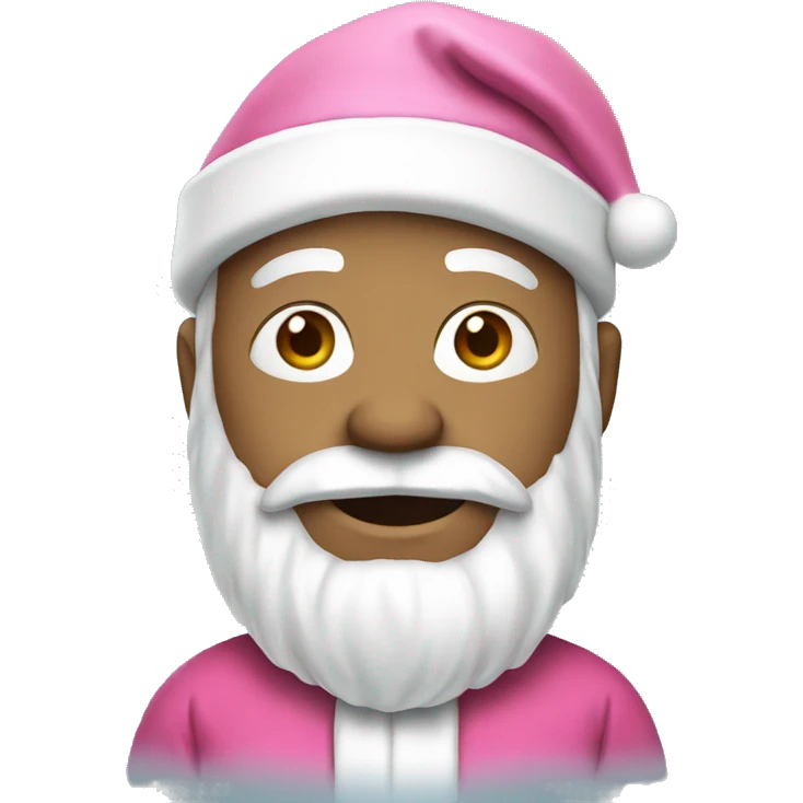 White Santa with pink clothes emoji