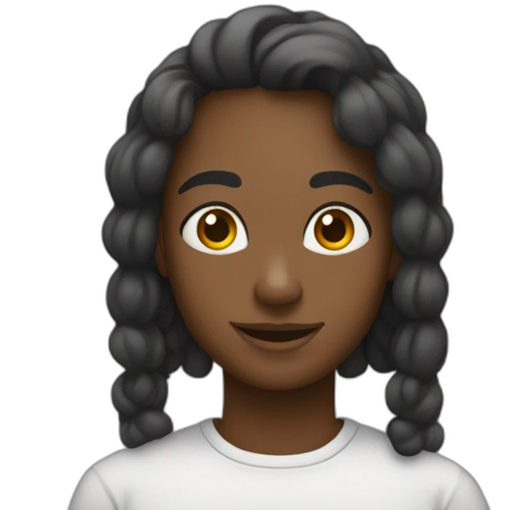 persoone qui avis Un sweet Black emoji