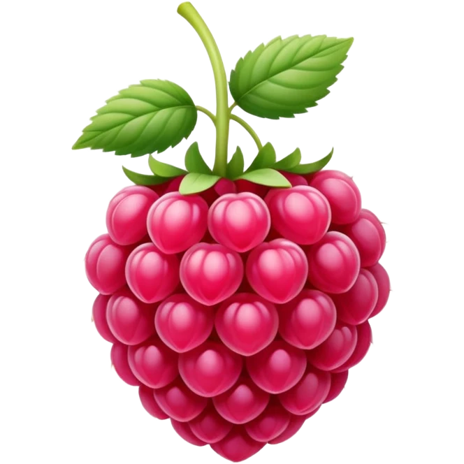 Pale pink raspberry  emoji