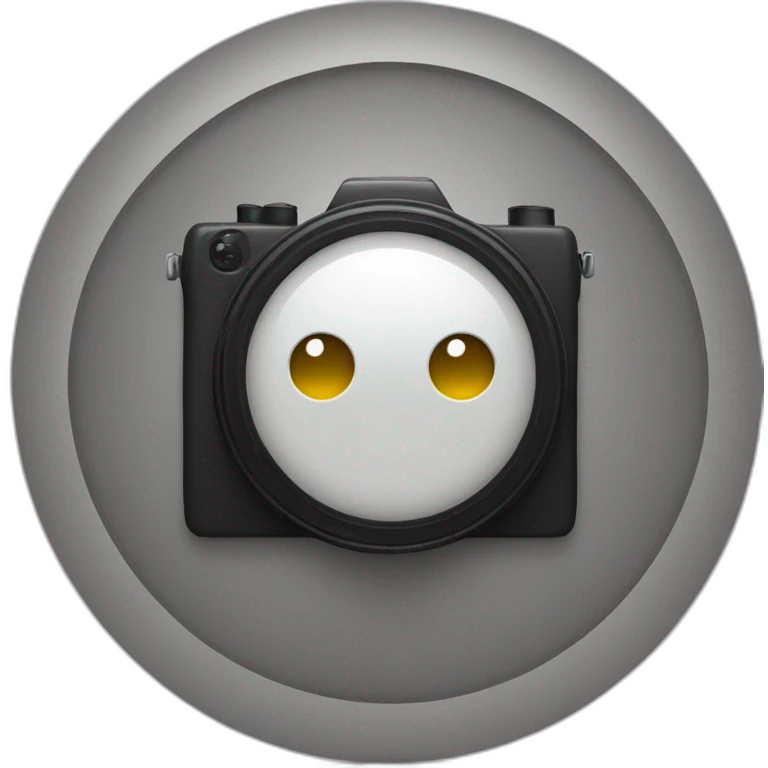 camera with a circle background emoji