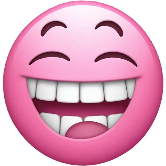 Pink Laughing emoji  emoji