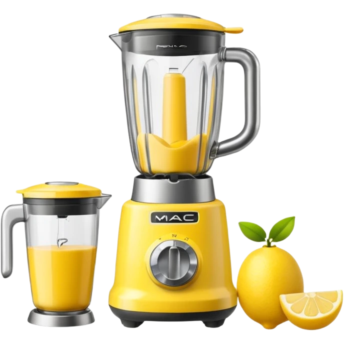 mac os icon fruit blender yellow lemon emoji
