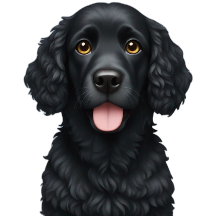 Black Water dog emoji