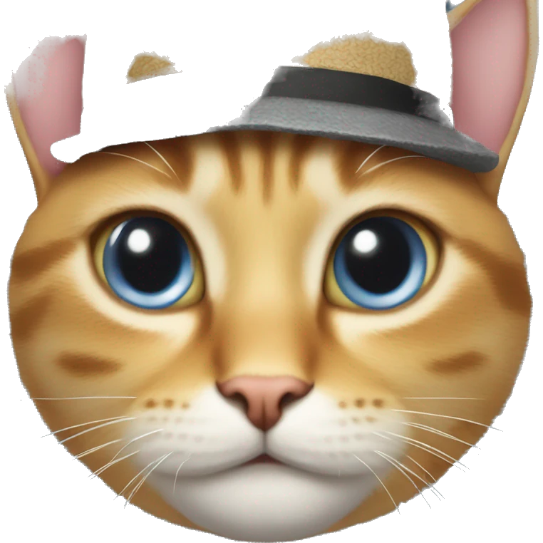 Cat with hat emoji